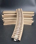 Vintage 12 Pieces 1950S Marklin Ho Gauge Track 5000 Series Curved. Fixed Price $14.99.
