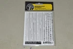 Ho Dry Transfer Decals Woodland Scenics DT508 Rr Gothic Letters Numbers Black. Fixed Price $8.00.