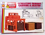 Ahm Ho Scale Operating Freight Carrier & Crates #11010 - Never Used See Below. Fixed Price $14.95.