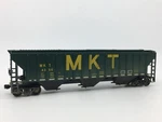 Athearn Missouri Kansas Texas 54 Ps 3-BAY Covered Hopper Mkt #4358 Weathered. Fixed Price $15.00.