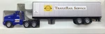 Ho 1:87 Model Power 15000 Kenworth T-600 Dc W/ 40' Box Van Trailerail Service. Fixed Price $15.95.