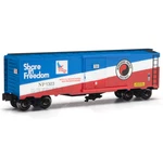 Gauge Northern Pacific Boxcar Red/white/blue Operating Coupler Train. Fixed Price $59.97.