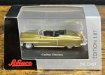 Schuco 1953 Cadillac Eldorado Convertible Gold Ho Scale 1:87 Diecast New In Box. Fixed Price $13.00.