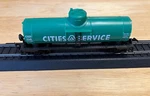Ho Scale Cities Service Single Dome Tanker Car Life Like Green. Fixed Price $5.99.