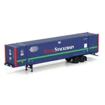 Athearn 28981 Ho Rtr Pacer Stacktrain 53'' Jindo Intermodal Container & Chassis. Fixed Price $32.99.