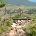 Action Set : Playing At The Forest Creek Ho/oo Gauge Busch 79819. Fixed Price $50.12.