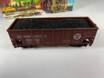 Athearn 5445, Pennsylvania Rib-sided Coal Hopper #220558, Ob (kadees). Fixed Price $7.00.
