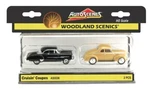 Ho Scale Woodland Scenics Autoscenes AS5536 1940'S Black & Tan Cruisin' Coupes. Fixed Price $31.44.