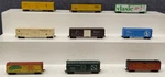 Misc. Make Ho Scale Assorted Freight Boxcars #11374/25105/4253/2046 9 Ex. Fixed Price $34.50.