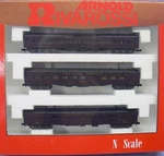 New In Box Rivarossi 0583 Scale Canadian Pacific Passenger Car Set Maroon. Fixed Price $80.00.