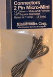 Miniatronics 50-001-02 Pin Micro Connector 12'' Wires. Fixed Price $21.59.