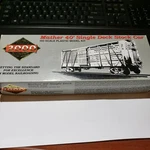 Proto 2000 Northern Pacific Mather 40' Single Deck Stockcar Ho Kit Road #80188. Fixed Price $10.00.