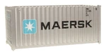 Walthers 20' Corrugated Container Maersk Ho Scale. Fixed Price $11.99.