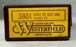 Westerfield Models Ho, #3801 Usra Santa Fe Ds Boxcar Kit. New!. Fixed Price $32.00.