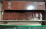 HO-1/87 Bowser Virginian 50' Round Roof Double Door Box Car Kit Rd#vgn 62001. Fixed Price $12.98.