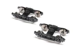 Athearn 90410 Ho Scale Black 4-WHEEL Passenger Trucks (pack Of 2). Fixed Price $12.21.