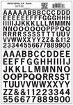 Woodland Scenics MG732 Model Graphics, Large Gothic Letters, Black. Fixed Price $7.99.