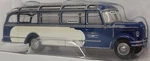 Brekina New Ho 1/87 Scale 1951 Borgward Tour Bus Blue & Beige With Gray Roof. Fixed Price $55.99.