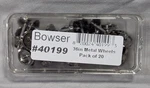 Bowser 40199 Ho Scale, 36'' Metal Wheels (pack Of 20) New In Package. Fixed Price $21.25.