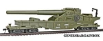 Ho Scale Us Army Big Gun Train Car Model Power New Box 99163. Fixed Price $46.47.