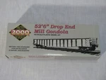 Niob Life Like Proto 2000 Ho Scale 52'6" Drop End Mill Gondola Kit, Nyc 712533. Fixed Price $19.95.