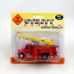Boley Dept. 1-87 #4132-11 Red Drill Utility Truck W/ Yellow Altec Boom Ho Scale. Fixed Price $29.90.