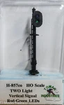 Tomar Industries #H-857CO Two Light Vertical Signal G.r. Led's (brass) Ho Scale. Fixed Price $34.99.