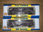Lot 2 Ho Fox Valley Fvm Soo 7 Post Bnsf Wedge Scheme Boxcars - New. Fixed Price $60.00.