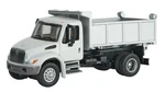 Walthers Ho Scale International 4300 Single-axle Dump Truck White Railroad Mow. Fixed Price $12.99.