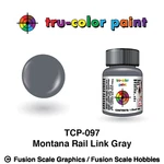 Tru Color Paint Montana Rail Link Gray 1OZ - 097. Fixed Price $6.49.