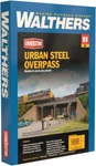 Walthers Ho Scale New Urban Steel Railroad Bridge Overpass Kit 933-4561. Fixed Price $32.55.