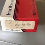 Intermountain Ho Kit BNBOX-04 Aar Car Burlington Northern #124734. Fixed Price $19.00.