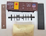 Ho Scale Athearn 50' Double Door Box Car Kit Up #113218 Nos Automated Rail Way. Fixed Price $13.95.