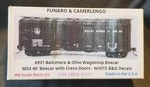 Funaro F&c 6931 Baltimore Ohio Wagontop B&o M53 Boxcar Creco Doors 1-PIECE Body. Fixed Price $59.95.