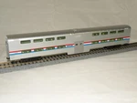 Kato Ho 35-6031 Amtrak Bi-level Passenger Car 4-WINDOW Coach, W/lights. Fixed Price $98.00.