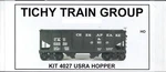 Scale Tichy Train Group 4027 Undecorated 36' Usra 2-BAY Open Steel Hopper Kit. Fixed Price $15.73.