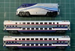 Athearn Ho 2618 Amt F59PHI Powered Loco 1325 Bachmann Double Desk Coach Cars. Fixed Price $189.00.