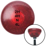 Black Shift Pattern 42N Red Retro Metal Flake Knob W/ M16X1.5 Insert Auto. Fixed Price $89.95.