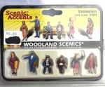 Woodland Scenics A1839 Ho Scale Figures Commuters Nip. Fixed Price $21.00.