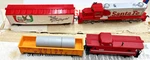 Vintage Tyco Chef Boyardee Boxed Train Set #7656Q With Santa Fe Engine Ho Scale. Fixed Price $49.95.