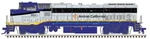 10004306 Atlas Ge Dash 8-32BWH Amtrak California #2052 (blue, Silver, Yellow). Fixed Price $188.95.