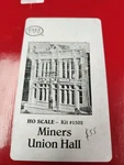 Ho Scale Structures Ltd Miners Union Hall Craftsman Kit #1502. Fixed Price $59.00.