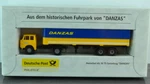 Brekina Old Timer Henschel HS16 Tractor Trailer Danzas Deutsche Post 1:87 Ho. Fixed Price $15.99.