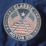 8" Round Metal Sign Wall Art Man Cave Garage Bar Gas Station Classic Motor Oil. Fixed Price $13.00.