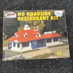 Vintage Atlas Ho Scale Roadside Restaurant Kit #760 New Open Box. Fixed Price $15.00.