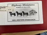 Jordan Highway Miniatures 360-234 Western Stagecoach, Ho. Fixed Price $18.00.