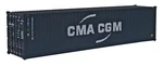 Walthers 40' Hi-cube Corrugated Container Cma-cgm Ho Scale. Fixed Price $12.49.