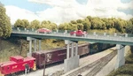 Rix Products 628-0123 Ho 150' Wrought Iron Overpass W/ 4-PIERS Building Kit. Fixed Price $42.65.