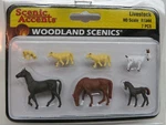 Woodland Scenics Livestock (HO-SCALE-A1844) *free Shipping*. Fixed Price $13.56.