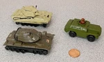 Vintage No. 3101 King Tiger & 3102 M60 A1 Tanks Imex World Armor Series. Fixed Price $9.95.